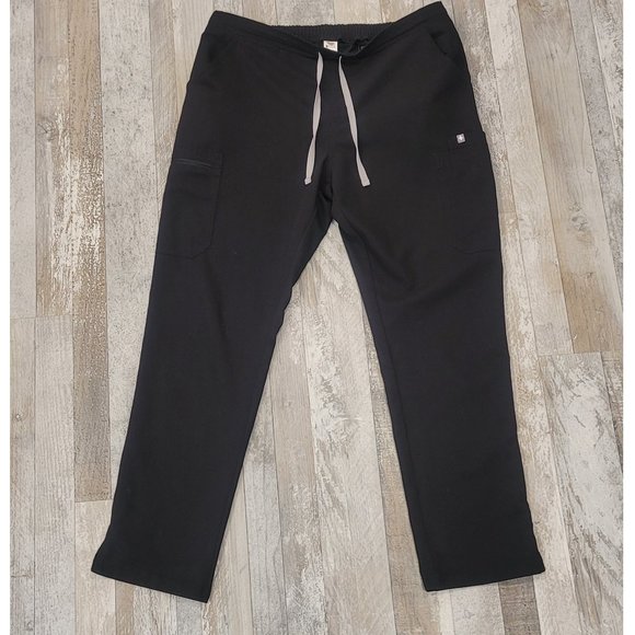 Figs Pants - Figs Black Cargo Scrub Pants - Large